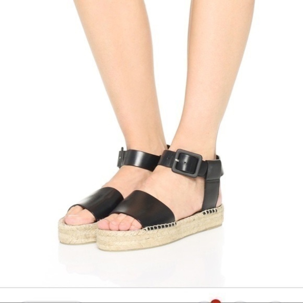 Vince Black Espadrille Sandals